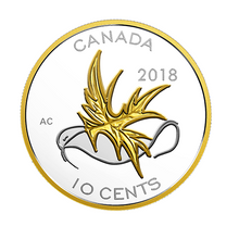 2018 Pure Silver Gold-Plated 5-Coin Set - Legacy of the Dime