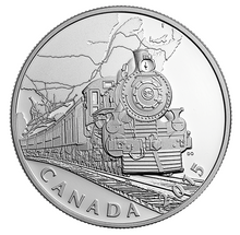 2015 1 oz. Fine Silver Coin - The Canadian Home Front: Transcontinental Railroad