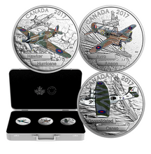 2017 1 oz. Pure Silver 3-Coin Set – Aircraft of The Second World War