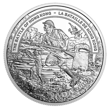 2016 1 oz. Pure Silver Coin – Second World War Battlefront: The Battle of Hong Kong