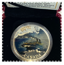 2014 1 oz. Fine Silver Coloured Coin – Lost Ships in Canadian Waters: Empress of Ireland