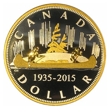 2015 Renewed Silver Dollar Series – Pure Silver Voyageur 2 oz. Gold-Plated Coin