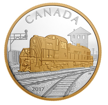 2017 Locomotives Across Canada - 1 oz. Pure Silver Gold-Plated 3-Coin Set