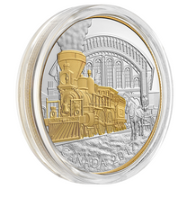 2017 Locomotives Across Canada - 1 oz. Pure Silver Gold-Plated 3-Coin Set