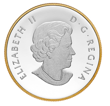 2019 25$ 1 oz. Pure Silver Gold Plated Piedfort – Timeless Icons Loon