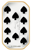2008-2009 $15 PLAYING CARD - STERLING SILVER 4-COIN SET