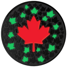 2018 Canada Fine Silver $5 Five Dollars- Heart Aglow-Glow in the Dark