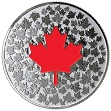 2018 Canada Fine Silver $5 Five Dollars- Heart Aglow-Glow in the Dark