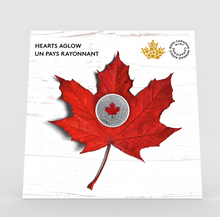 2018 Canada Fine Silver $5 Five Dollars- Heart Aglow-Glow in the Dark