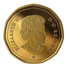 2019 Canada Fine Silver Colourised  Proof Loonie Common Loon-Dollar