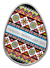 2022 1 oz 20 Dollars Pure Silver Coloured Coin – Pysanka