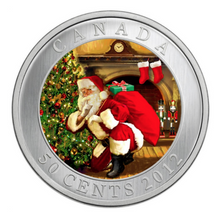 2012 Canada Nickel Half Dollar-50 Cents Lenticular Coin - Santa's magical Visit