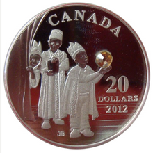 2012 Canada 20 Dollars Fine Silver Coin, Crystal Series-The Three Wise Man