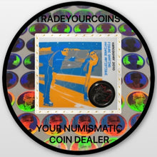 2008 Canada Nickel Plated Steel Quarter - 25 Cents, Sport Card-Painted Leaf-Figure Skating