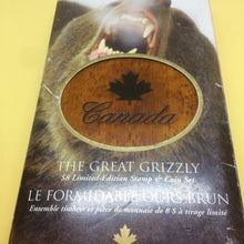 2004 Canada 8 dollars proof coin with stamp-The Polar Bear