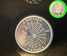 2014 Canada 3$ Fine Silver Coin - Animal Architects-Spider