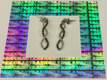 Fashion 10k white gold Woman Earring used