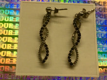 Fashion 10k white gold Woman Earring used